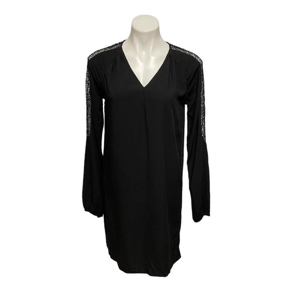 Old Navy Small Long Lace Crochet Sleeve Crewneck Shift Dress NEW WITH TA… - Picture 4 of 9